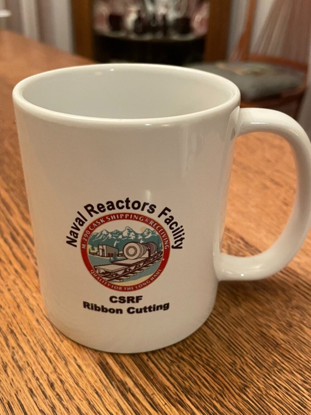 NRF Naval Reactors Facility CSRF Ribbon Cutting 2014 Coffee Cup Mug 12 ounces